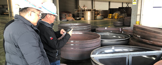 Welcome Mexican customers to visit our company